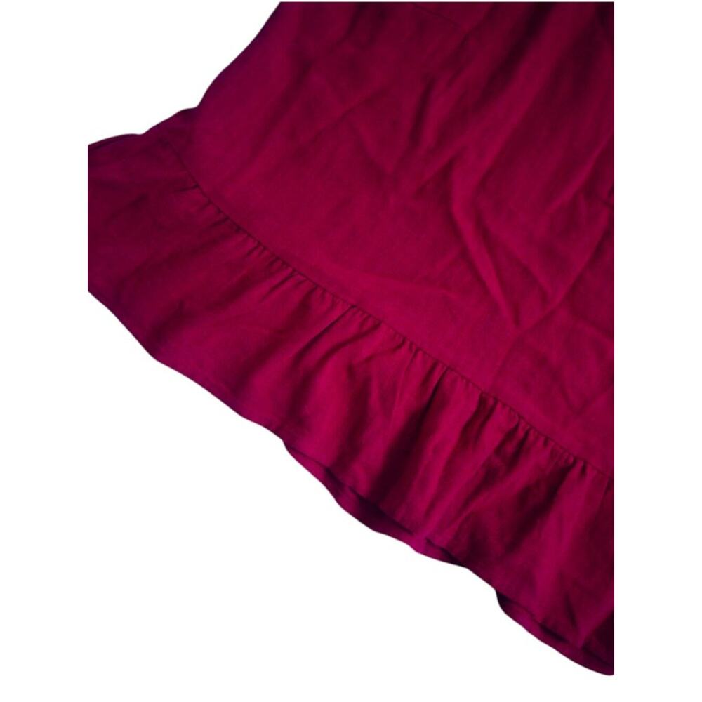 Coco + Carmen Hot Pick Magenta Ruffle Hem Sleeveless Top XXL NWT - Picture 10 of 11